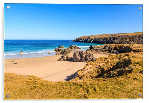 Hidden beach Acrylic by Gary Finnigan