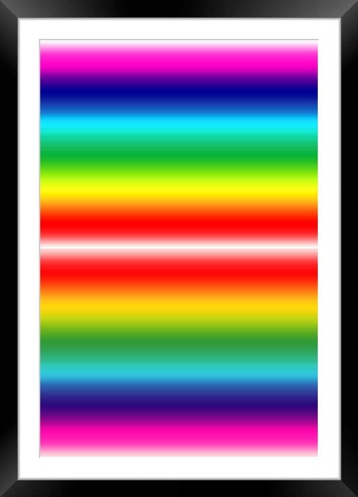 Rainbow of colours Framed Mounted Print by Robert Gipson