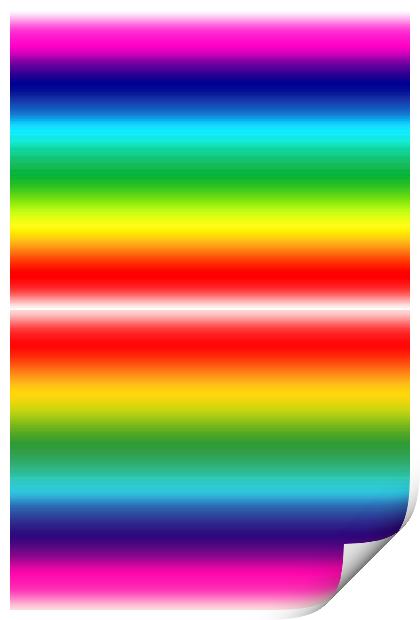 Rainbow of colours Print by Robert Gipson