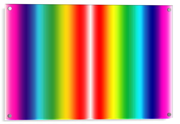 Rainbow of colours Acrylic by Robert Gipson
