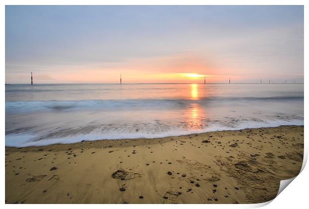 Sunrise At Sea Palling Print by Daniel Sweeney