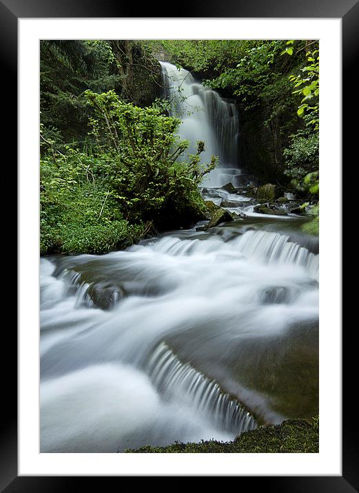 Harmby Falls Framed Mounted Print by Wendy Williams CPAGB