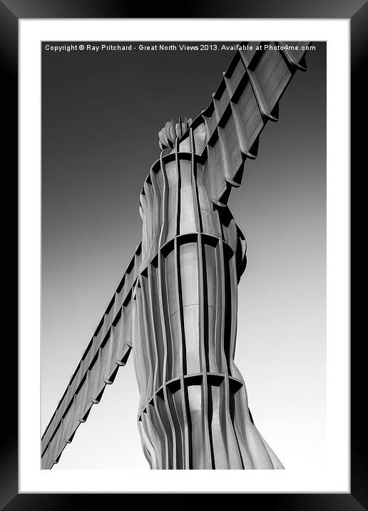 Angel Of The North Framed Mounted Print by Ray Pritchard