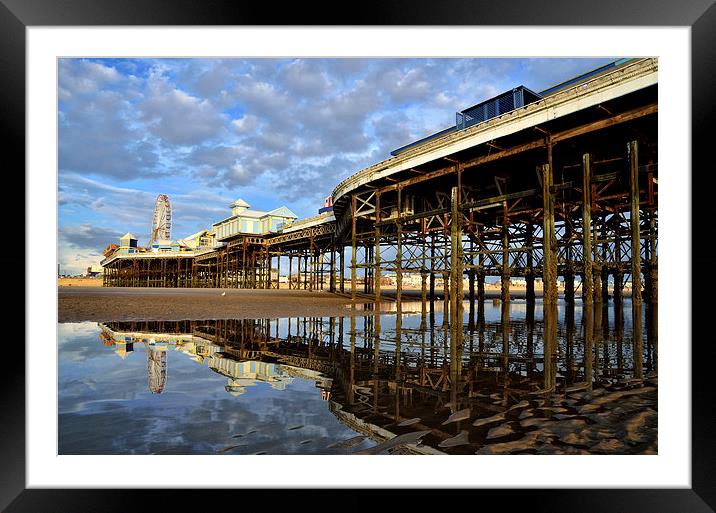 Central Pier Blackpool Framed Mounted Print by Gary Kenyon
