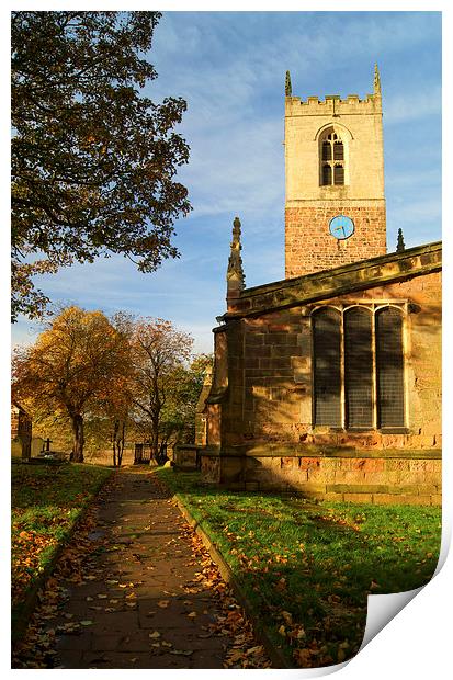 St Helens Church, Treeton, South Yorkshire Print by Darren Galpin