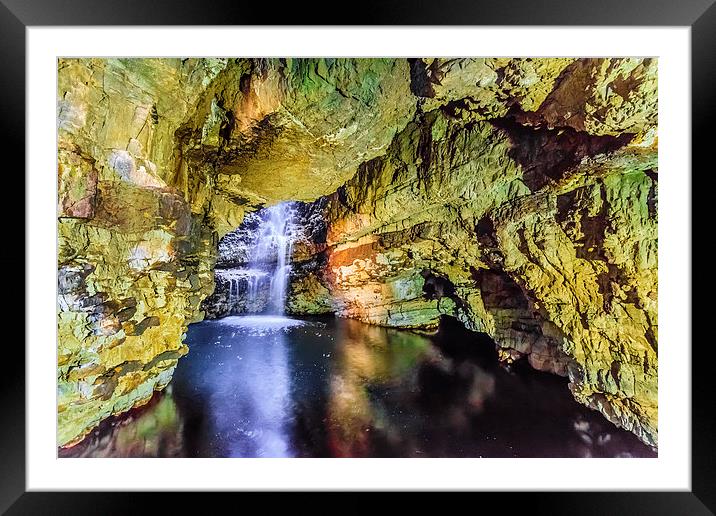 Smoo Cave Framed Mounted Print by Gary Finnigan