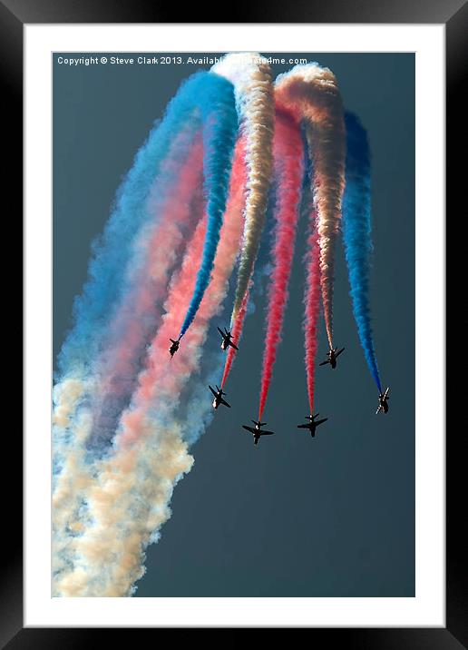 The Red Arrows Framed Mounted Print by Steve H Clark