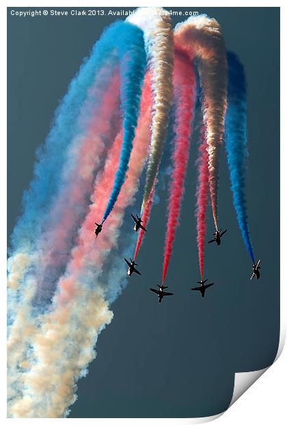 The Red Arrows Print by Steve H Clark