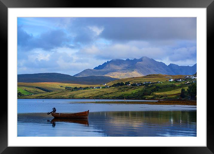 Loch Harport and the Cuillins 2 Framed Mounted Print by Chris Thaxter