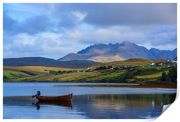 Loch Harport and the Cuillins 2 Print by Chris Thaxter