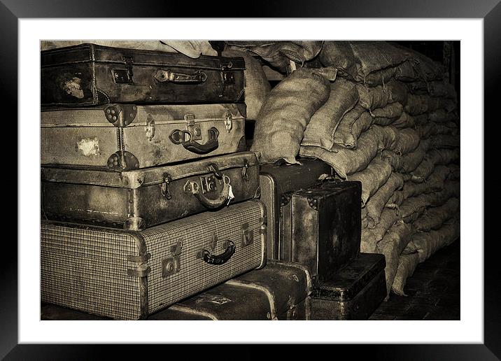 Wartime Luggage Framed Mounted Print by Paul Holman Photography