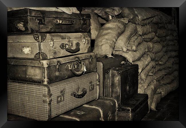 Wartime Luggage Framed Print by Paul Holman Photography