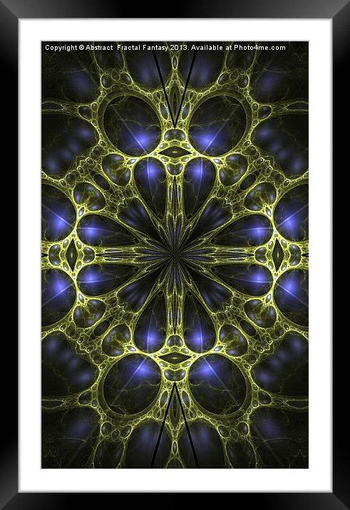 Egyptian Gold Framed Mounted Print by Abstract  Fractal Fantasy