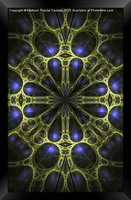 Egyptian Gold Framed Print by Abstract  Fractal Fantasy