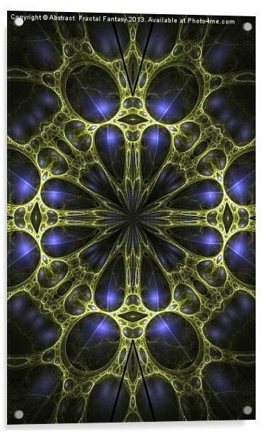 Egyptian Gold Acrylic by Abstract  Fractal Fantasy