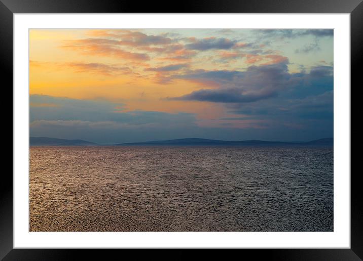 Orkney Sunset Framed Mounted Print by Gary Finnigan