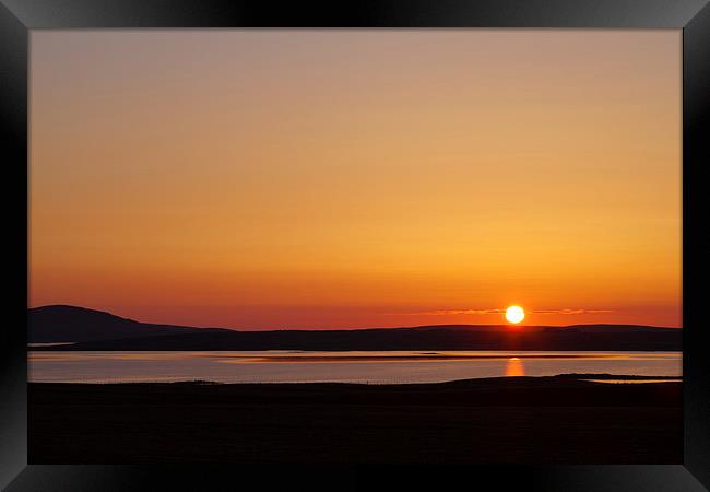 Orkney Sunset Framed Print by Gary Finnigan