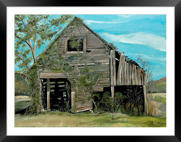 Tennessee Barn Framed Mounted Print by Jan Dappen