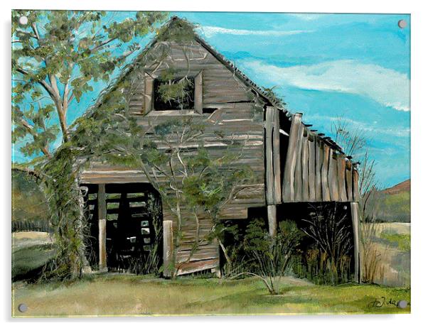 Tennessee Barn Acrylic by Jan Dappen