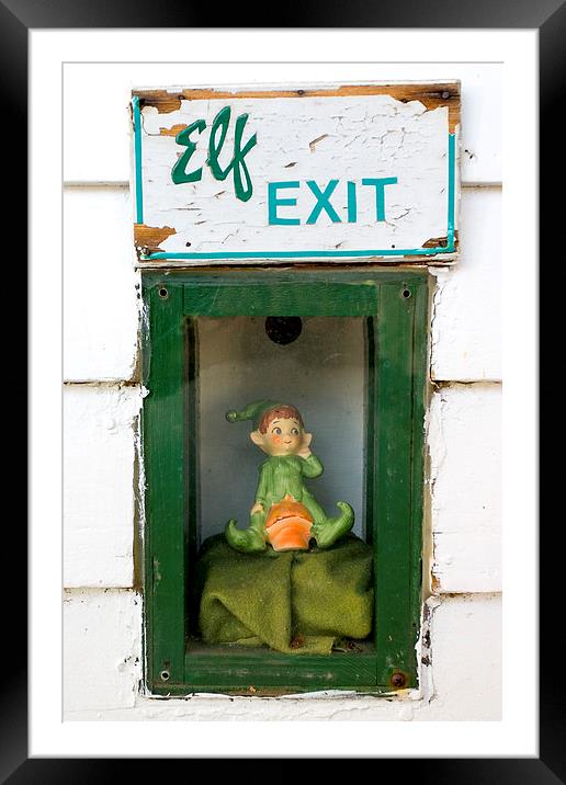 Elf Exit Framed Mounted Print by Steven Ralser