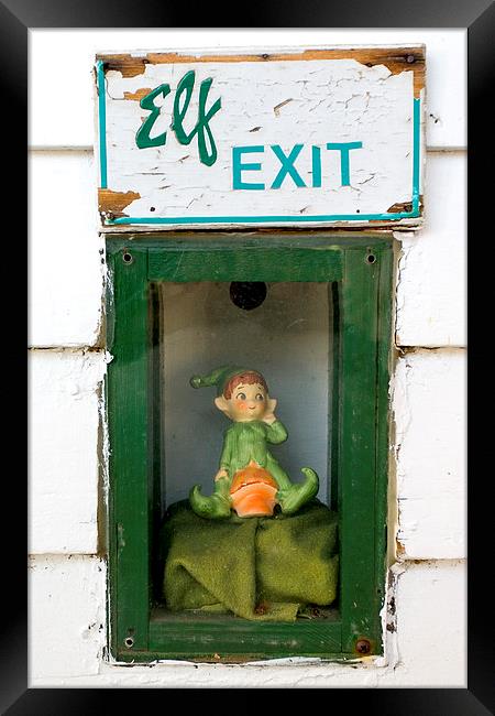 Elf Exit Framed Print by Steven Ralser