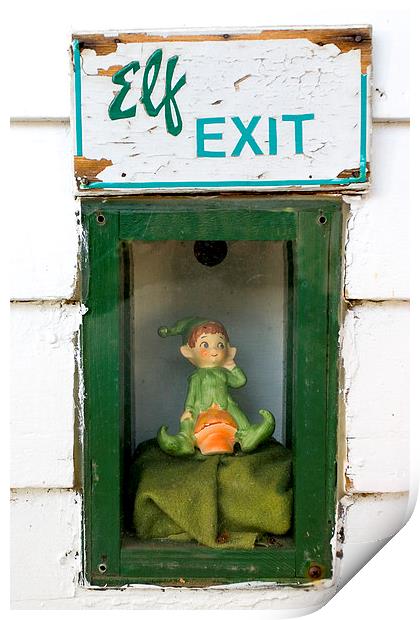 Elf Exit Print by Steven Ralser