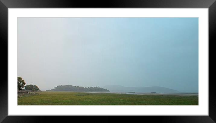 Misty Morning at Grange over Sands. Framed Mounted Print by Jacqui Kilcoyne
