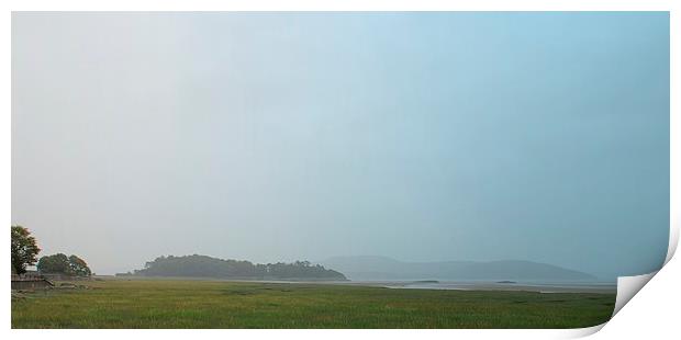 Misty Morning at Grange over Sands. Print by Jacqui Kilcoyne
