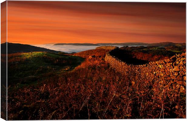 Windermere inversion Canvas Print by Robert Fielding