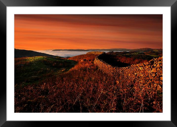 Windermere inversion Framed Mounted Print by Robert Fielding