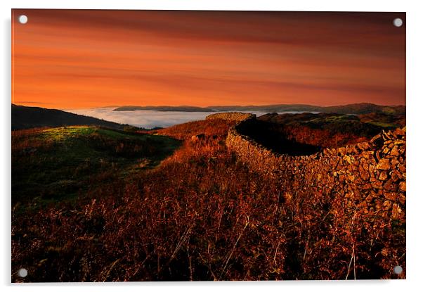 Windermere inversion Acrylic by Robert Fielding