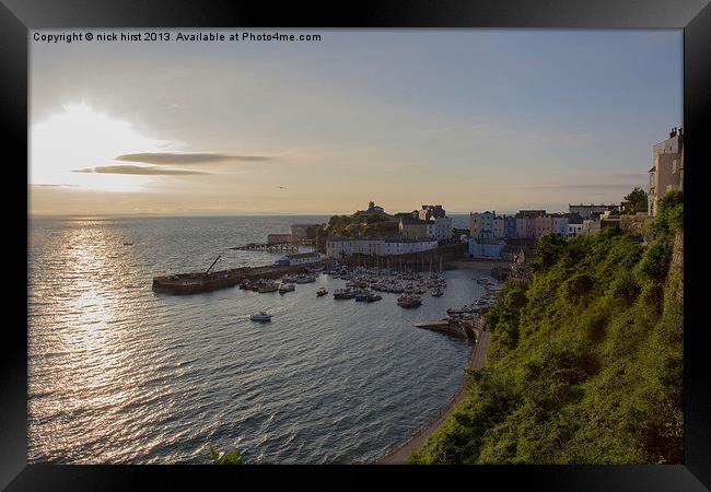 Tenby Harbour Framed Print by nick hirst