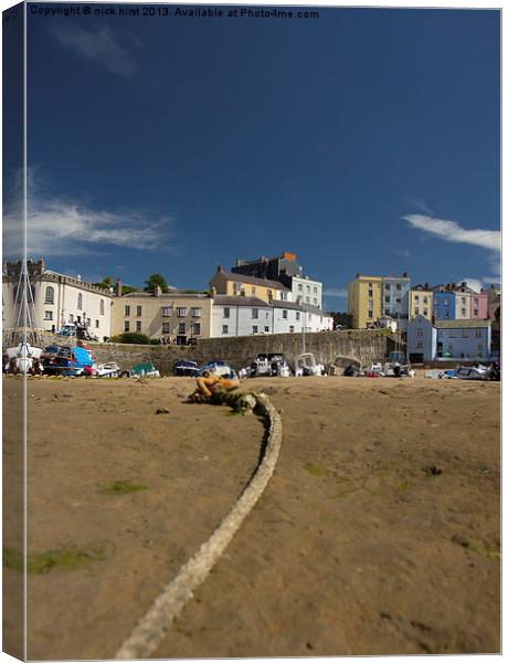 Tenby Harbour Canvas Print by nick hirst