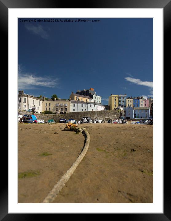 Tenby Harbour Framed Mounted Print by nick hirst