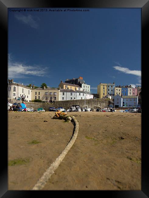 Tenby Harbour Framed Print by nick hirst