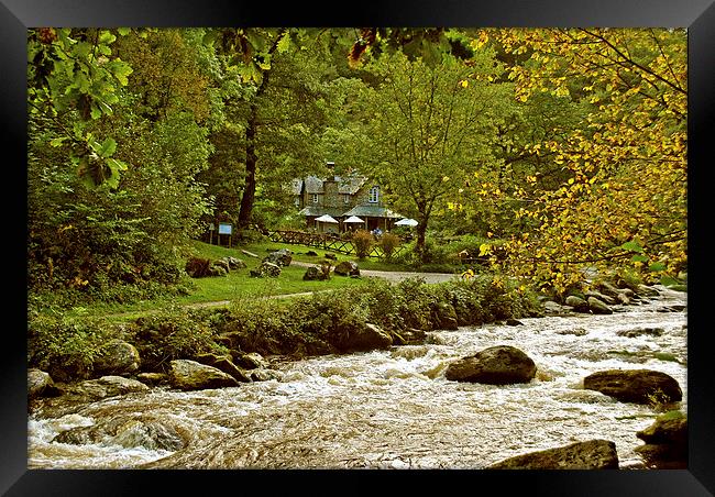 Early Autumn at Watersmeet Framed Print by graham young