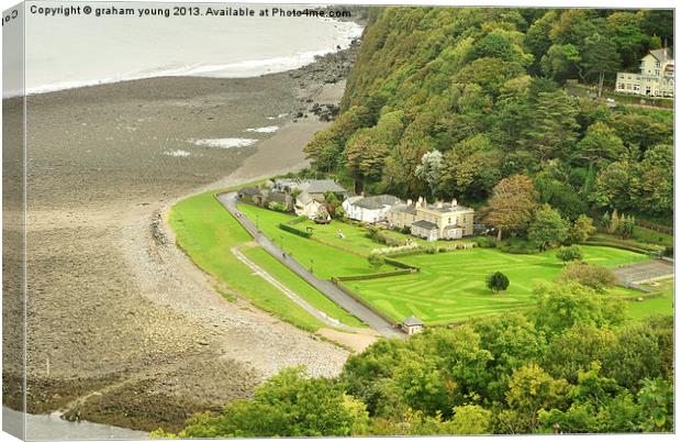 The Manor House, Lynmouth Canvas Print by graham young