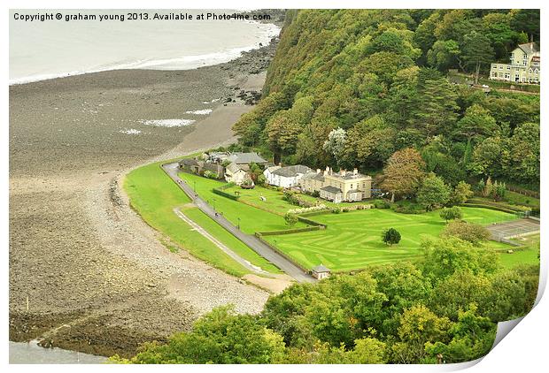 The Manor House, Lynmouth Print by graham young