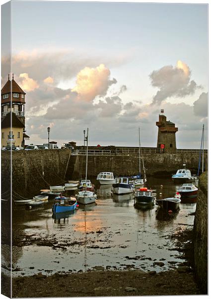 Lynmouth Harbour Canvas Print by graham young