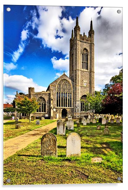 St Marys Church, Bungay Acrylic by Darren Burroughs