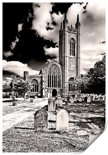 St Marys Church, Bungay Print by Darren Burroughs