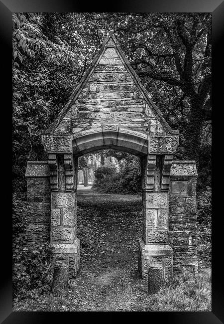 Underneath the arch Framed Print by Phil Wareham