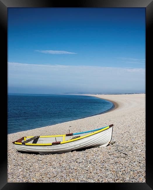 Boat on the beach Framed Print by Phil Wareham