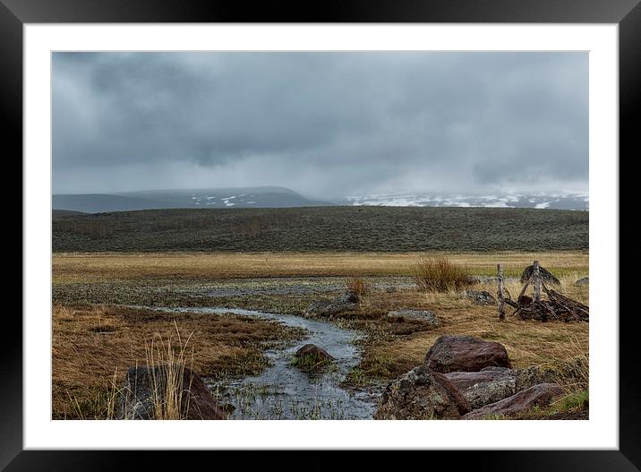 Steens Mountain Landscape - No. 1 Framed Mounted Print by Belinda Greb