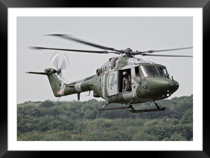 Royal Marines Lynx Framed Mounted Print by Andy Sneddon
