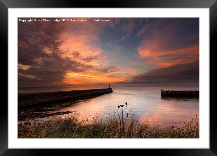 Aberystwyth harbour mouth Framed Mounted Print by Izzy Standbridge