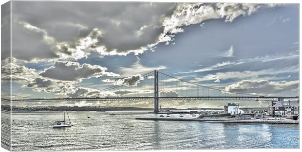 Forth Road Bridge North Queensferry Canvas Print by Tylie Duff Photo Art