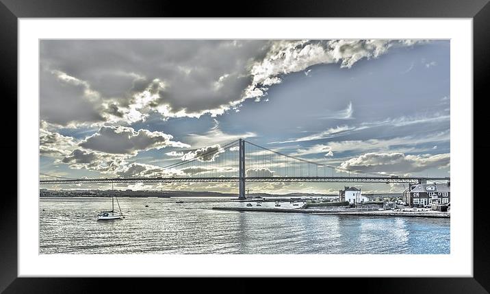 Forth Road Bridge North Queensferry Framed Mounted Print by Tylie Duff Photo Art