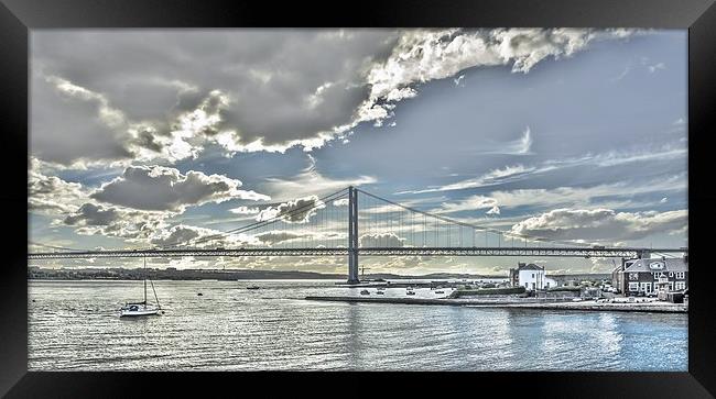 Forth Road Bridge North Queensferry Framed Print by Tylie Duff Photo Art