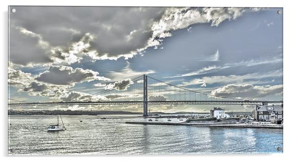 Forth Road Bridge North Queensferry Acrylic by Tylie Duff Photo Art